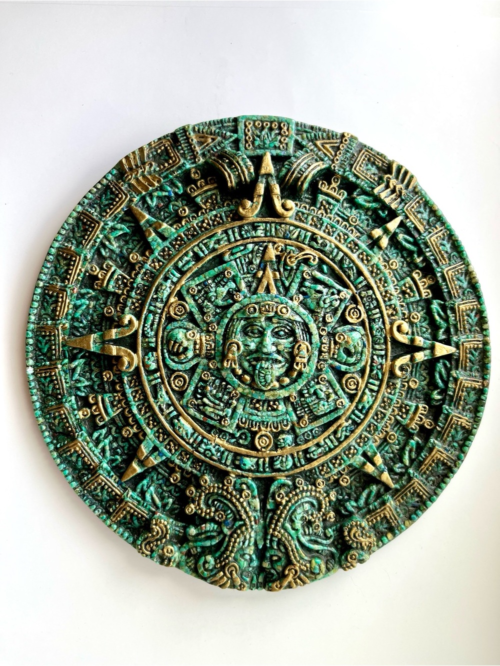 Aztec Sun Stone Wall Plaque Decorative Home Art